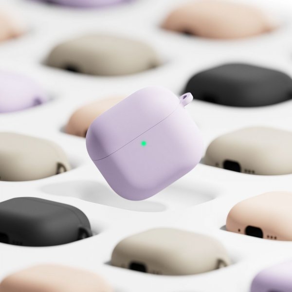 Ringke AirPods 4 Skal Silicone Lila