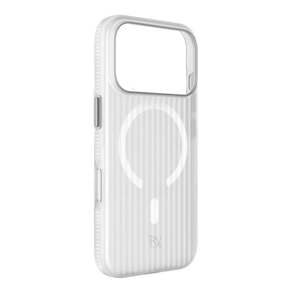 Rvelon iPhone 17 Pro Skal Korrugerad MagSafe Vit