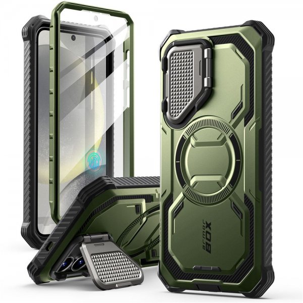Supcase Samsung Galaxy S25 Skal ArmorBox MagSafe Grön