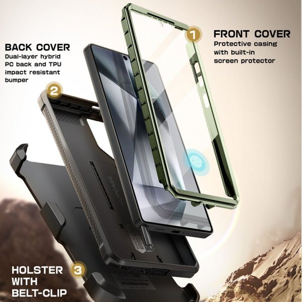 Supcase Samsung Galaxy S25 Ultra Skal UB Pro Grön