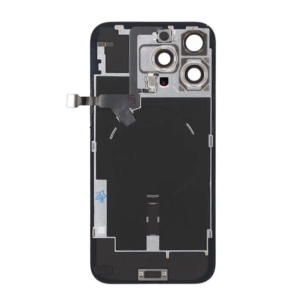 iPhone 16 Pro Max Baksida Glas Komplett OEM - Vit Titan