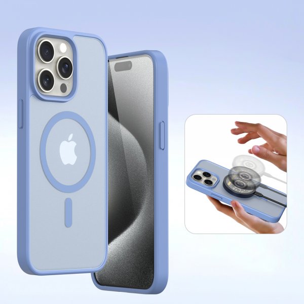 Dux Ducis iPhone 15 Fodral 2-i-1 Lawa Series MagSafe Blå