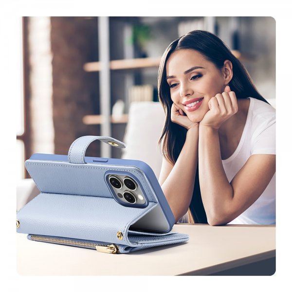 Dux Ducis iPhone 15 Pro Fodral 2-i-1 Lawa Series MagSafe Blå