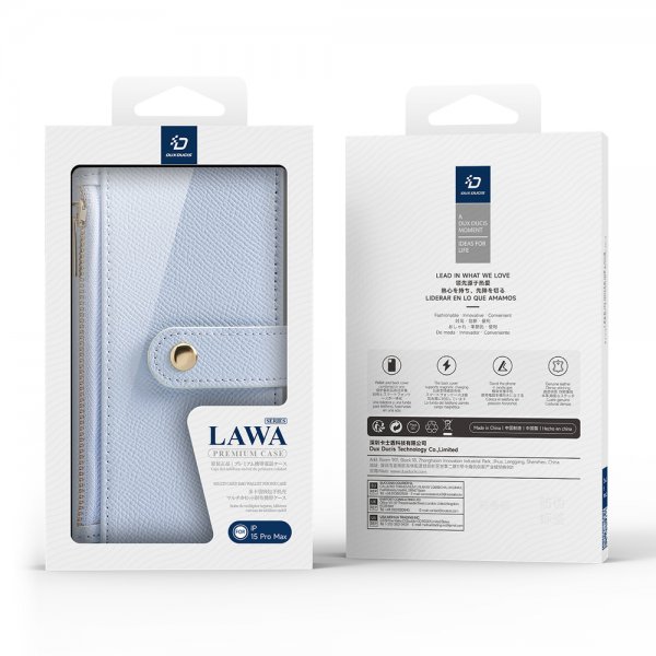 Dux Ducis iPhone 15 Pro Fodral 2-i-1 Lawa Series MagSafe Blå