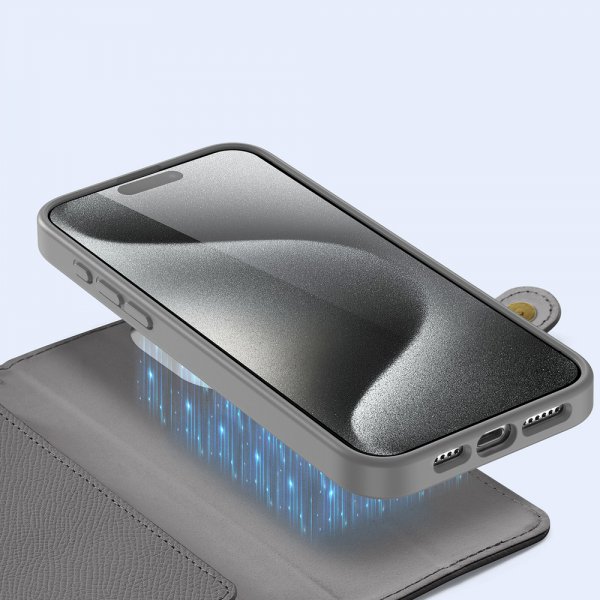 Dux Ducis iPhone 15 Pro Max Fodral 2-i-1 Lawa Series MagSafe Grå