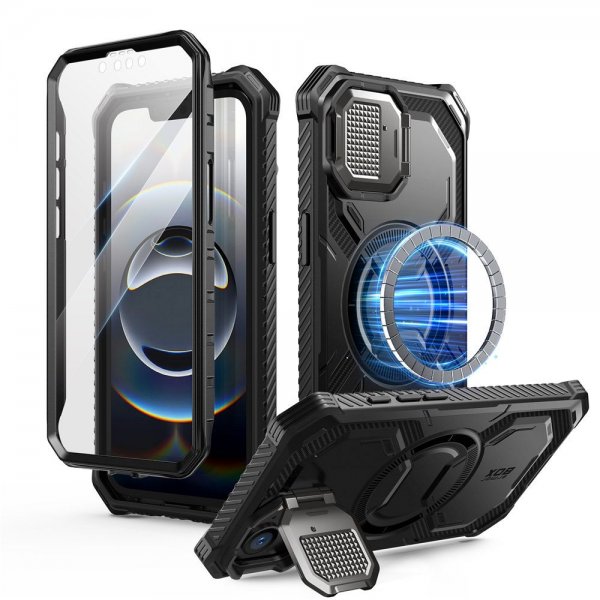 Supcase iPhone 16e/iPhone 17e Skal ArmorBox MagSafe Svart