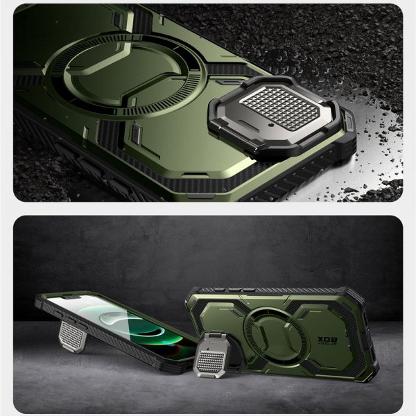 Supcase iPhone 16e/iPhone 17e Skal ArmorBox MagSafe Grön