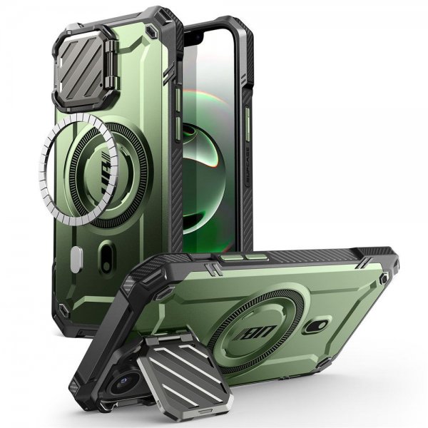 Supcase iPhone 16e/iPhone 17e Skal UB Mag XT Grön