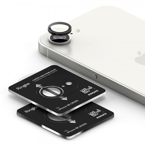 Ringke iPhone 16e/iPhone 17e Kameraskydd Camera Lens Frame 2-pack