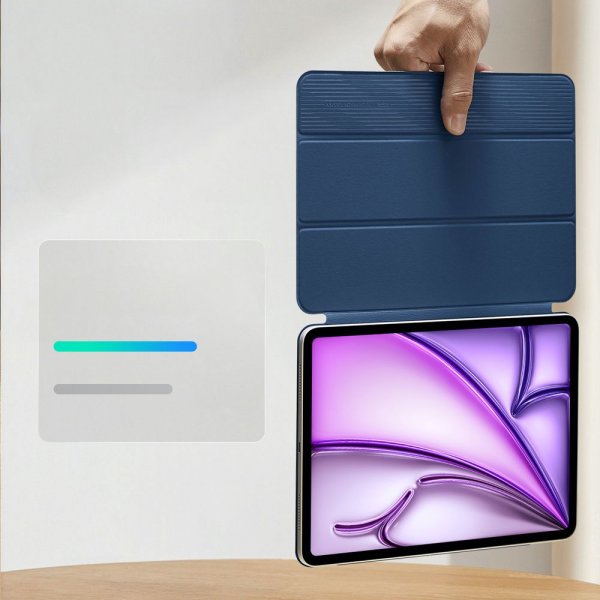 ESR iPad Pro 12.9 (gen 4/5/6)/iPad Air 13 (M2/M3/M4) Fodral Rebound Magnetic Blå