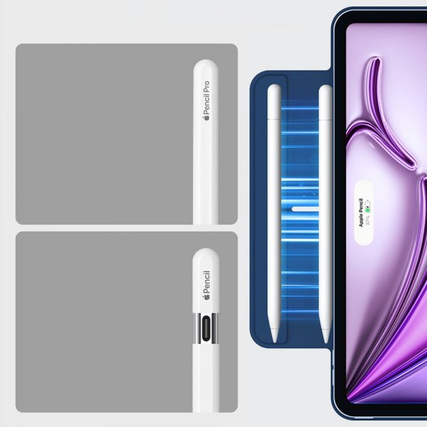 ESR iPad Pro 12.9 (gen 4/5/6)/iPad Air 13 (M2/M3/M4) Fodral Rebound Magnetic Blå