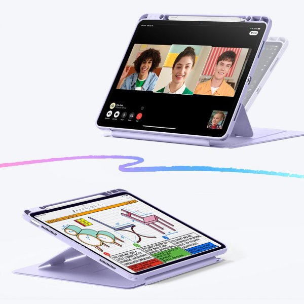 ESR iPad Air 13 (M2/M3/M4) Fodral Flip Hybrid Lila