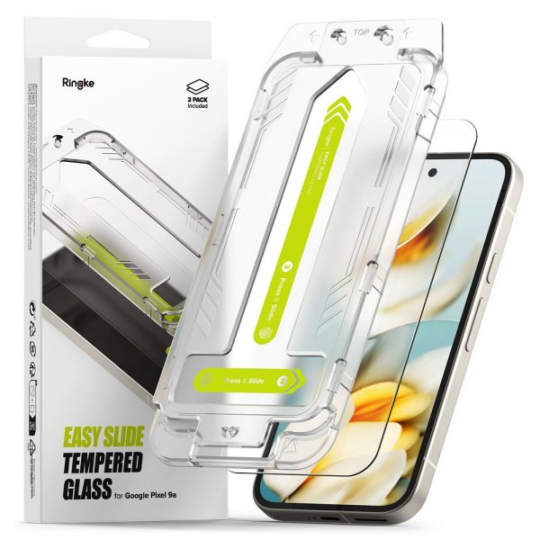 Ringke Google Pixel 9a Skärmskydd Easy Slide 2-pack