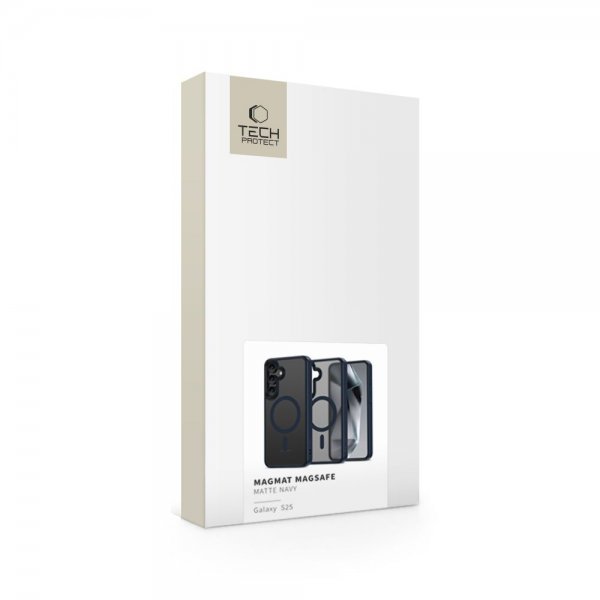 Tech-Protect Samsung Galaxy S25 Skal MagMat MagSafe Matte Navy