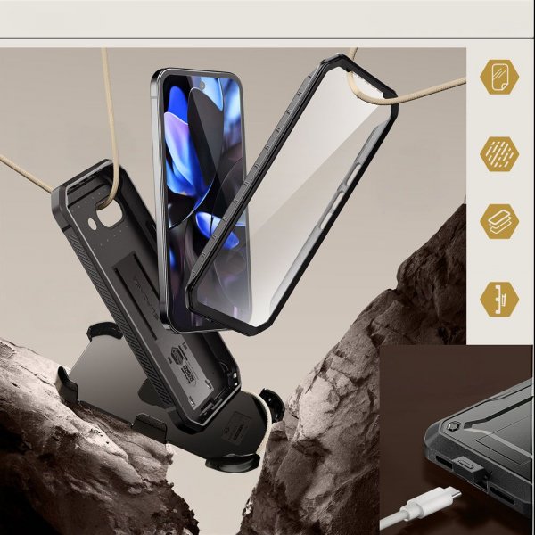 Supcase Google Pixel 9a Skal UB Pro Svart
