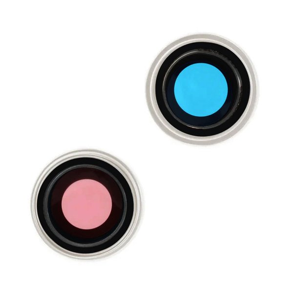 Kameralins med metallram iPhone 15 och 15 Plus - Gul