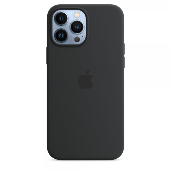 Apple Original iPhone 13 Pro Max Skal Silicone Case MagSafe Midnatt