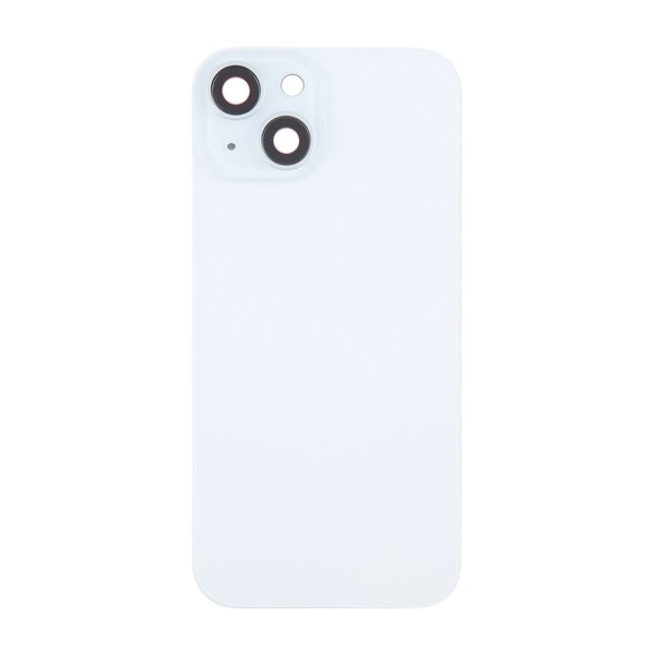 iPhone 15 Plus Baksida Glas med Magnet och Kameralins - Vit