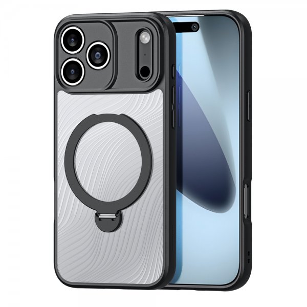 Dux Ducis iPhone 17 Pro Skal Aimo Series MagSafe Kickstand Svart