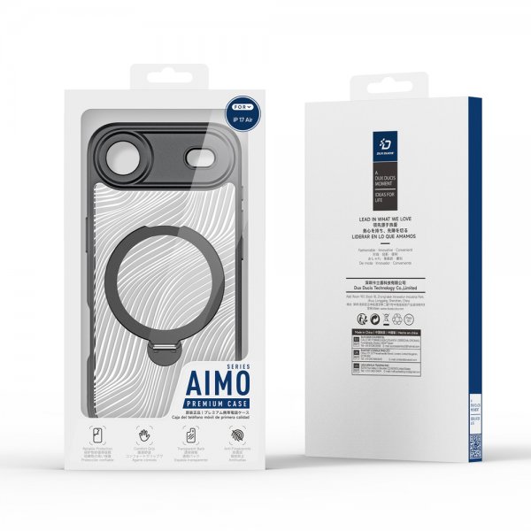 Dux Ducis iPhone Air Skal Aimo Series MagSafe Kickstand Svart