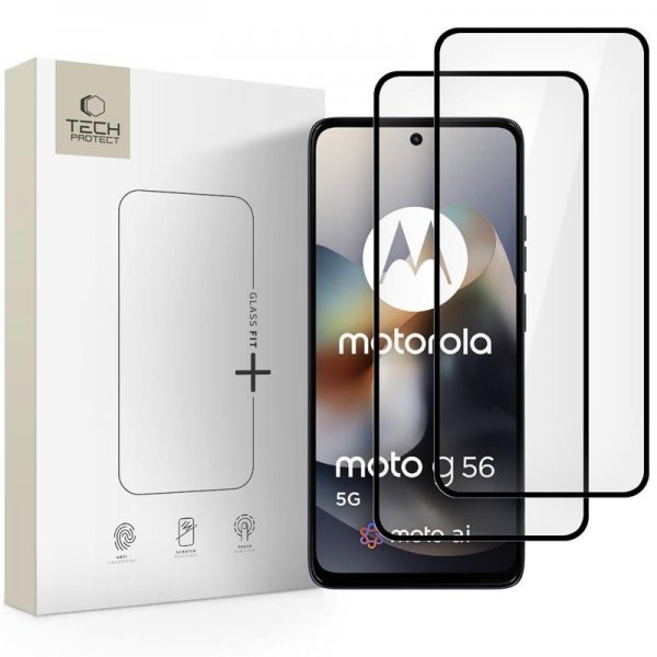 Tech-Protect Motorola Moto G56 Skärmskydd Glass Fit+ 2-pack