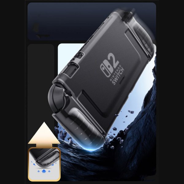Supcase Nintendo Switch 2 Skal Crystal Transparent Svart