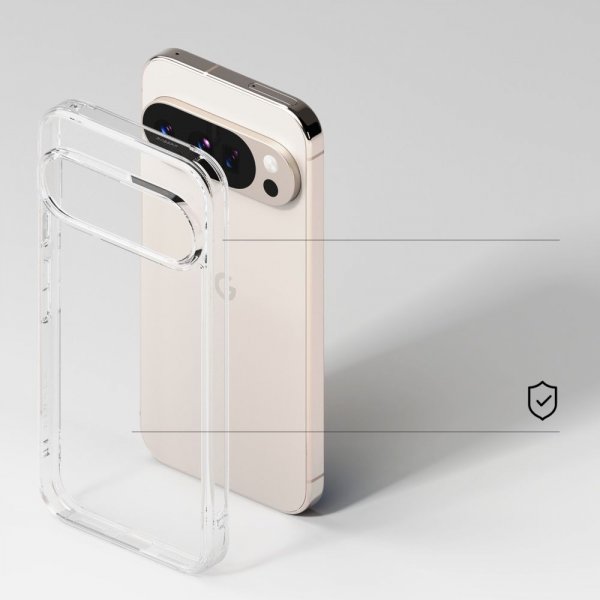 Ringke Google Pixel 10/Pixel 10 Pro Skal Fusion Transparent