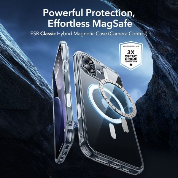 ESR iPhone 17 Skal och Skärmskydd Classic Hybrid MagSafe Set Transparent