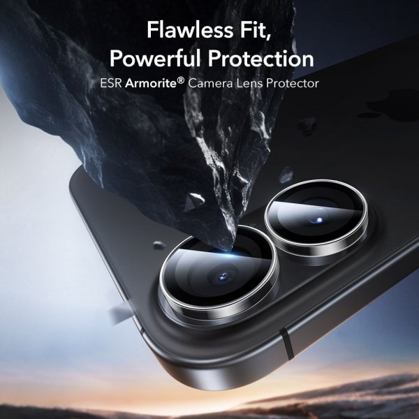 ESR iPhone 16/iPhone 16 Plus/iPhone 17 Kameraskydd Armorite Transparent