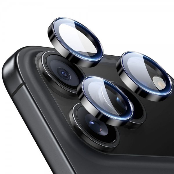 ESR iPhone 14/15/16/17 Pro & Pro Max Kameraskydd Armorite Svart