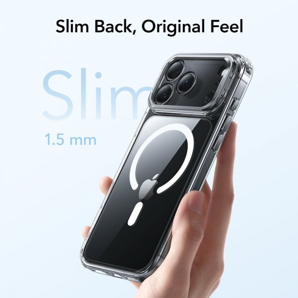 ESR iPhone 17 Pro Skal Classic Hybrid Kickstand MagSafe Transparent