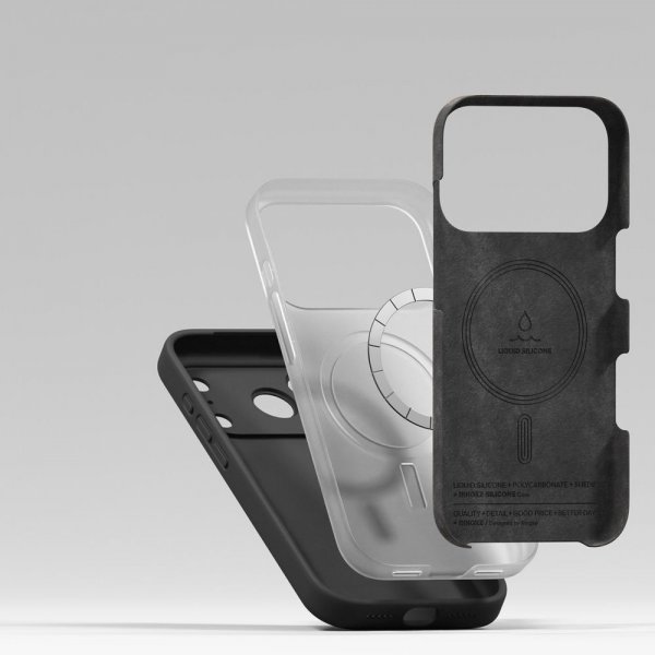Ringke iPhone 17 Pro Max Skal Silicone Magnetic Svart