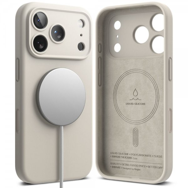Ringke iPhone 17 Pro Max Skal Silicone Magnetic Stone