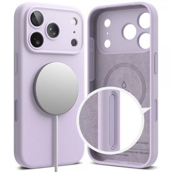 Ringke iPhone 17 Pro Max Skal Silicone Magnetic Lila