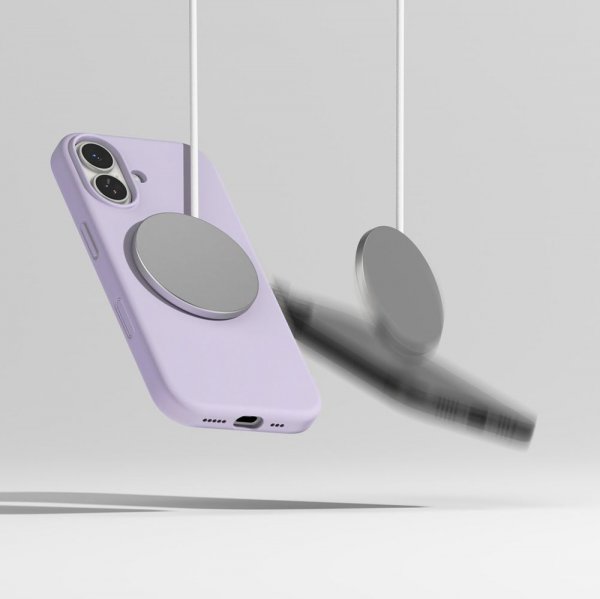 Ringke iPhone 17 Skal Silicone Magnetic Lila