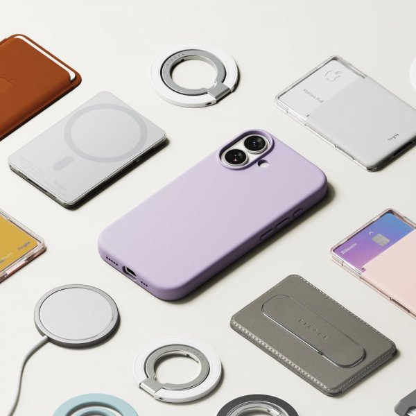 Ringke iPhone 17 Skal Silicone Magnetic Lila