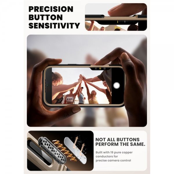Supcase iPhone 17 Pro Skal Ares Flip MagSafe Guld