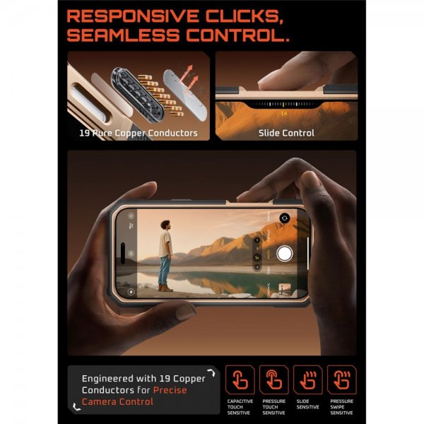 Supcase iPhone 17 Pro Skal UB Grip Pro MagSafe Guld