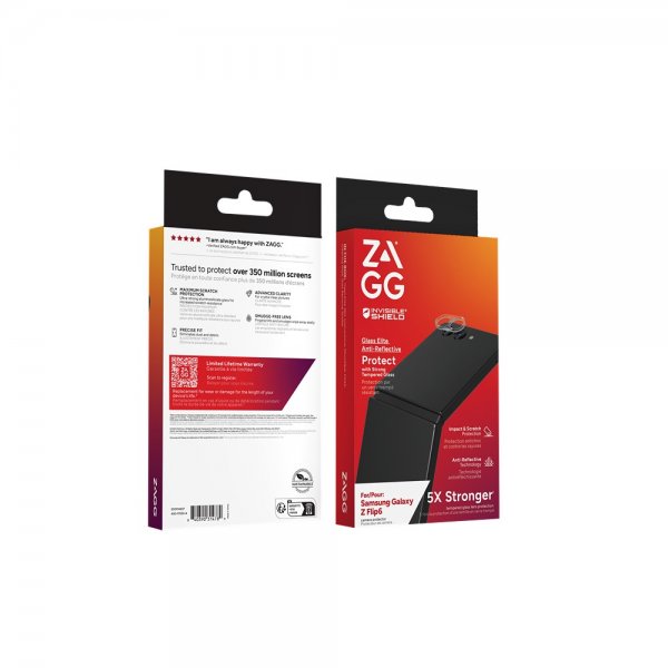 ZAGG InvisibleShield Samsung Galaxy Z Flip 6/Flip 7 FE Kameraskydd Glass Elite Camera Protector