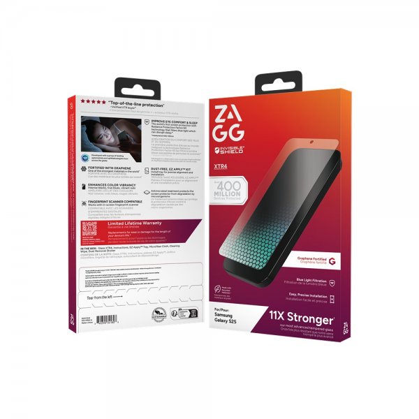 ZAGG InvisibleShield Samsung Galaxy S25 Skärmskydd Glass XTR4