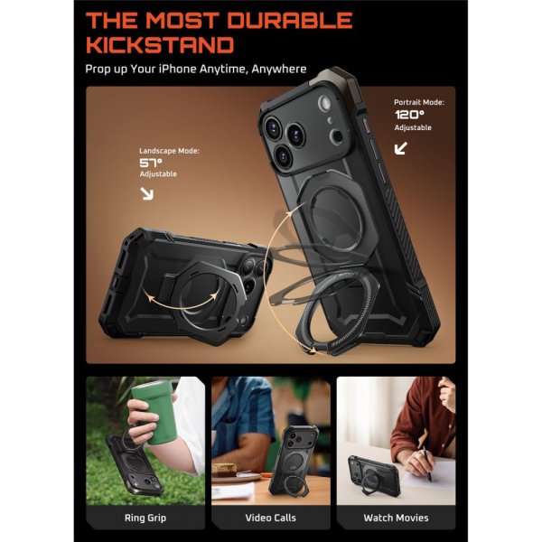 Supcase iPhone 17 Pro Max Skal UB Grip MagSafe Svart