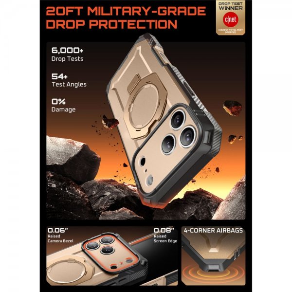 Supcase iPhone 17 Pro Max Skal UB Grip Pro MagSafe Guld