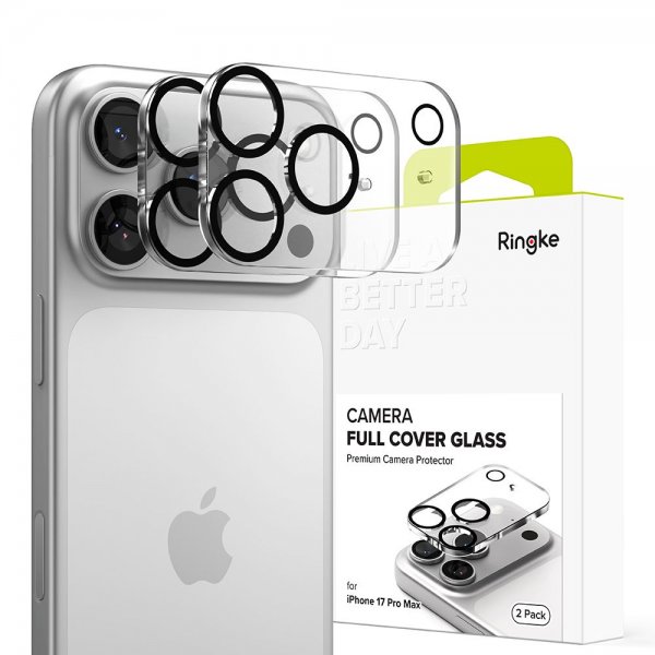 Ringke iPhone 17 Pro Max Kameraskydd Camera Full Cover 2-pack