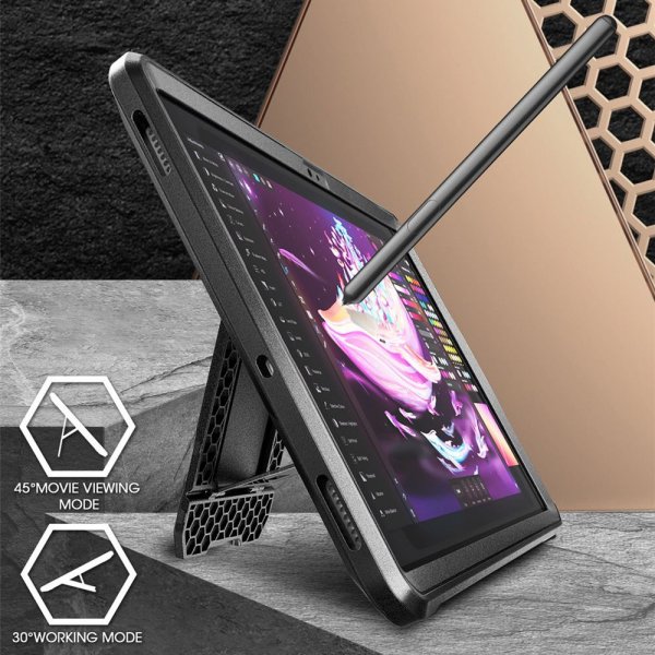 Supcase Samsung Galaxy Tab S9/S9 FE/S10 FE/S10 Lite Skal UB Pro Svart