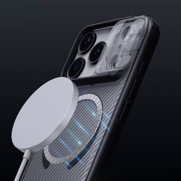 Nillkin iPhone 17 Pro Max Skal CamShield Pro MagSafe Transparent Svart