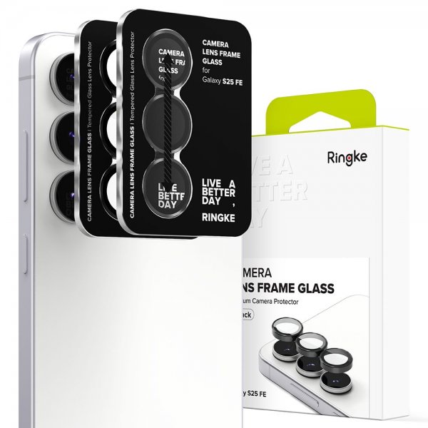Ringke Samsung Galaxy S25 FE Kameraskydd Camera Lens Frame 2-pack