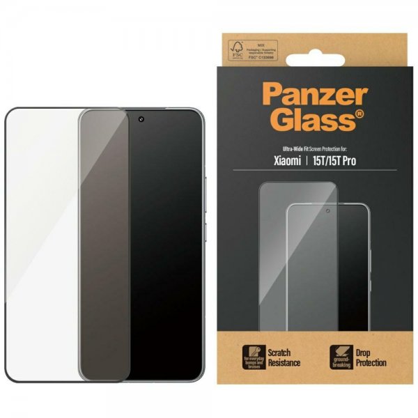 PanzerGlass Xiaomi 15T/15T Pro Skärmskydd Ultra-Wide Fit
