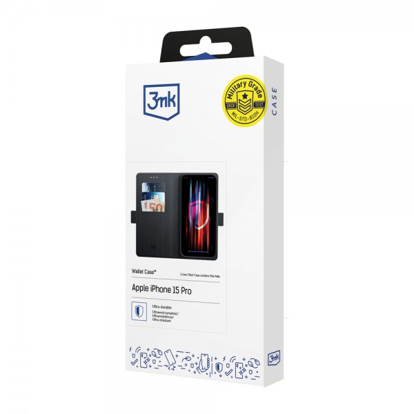 3mk Xiaomi Redmi 15C Fodral Wallet Svart