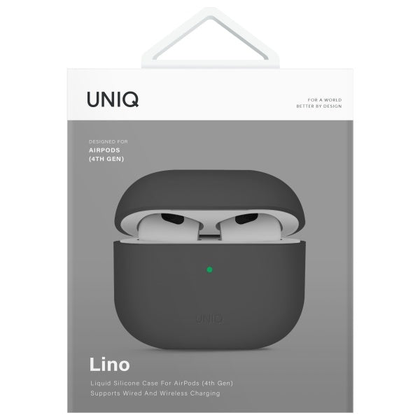 UNIQ AirPods 4 Skal Lino Grå