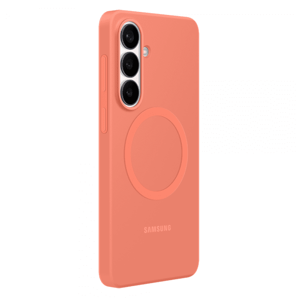 Samsung Original Galaxy S26 Plus Skal Silicone Magnet Case Coral Red